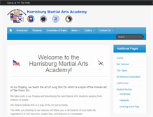 Tablet Screenshot of hbgtaekwondo.com